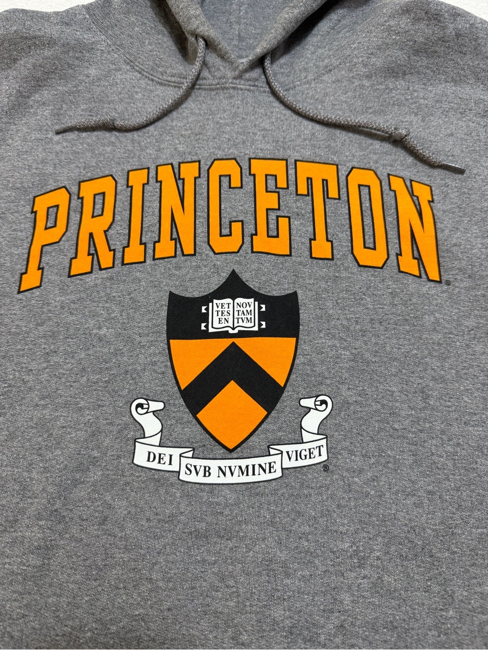 Princeton Heritage Hooded Sweatshirt Grey Pullover Men’s Size XL - Picture 2 of 6